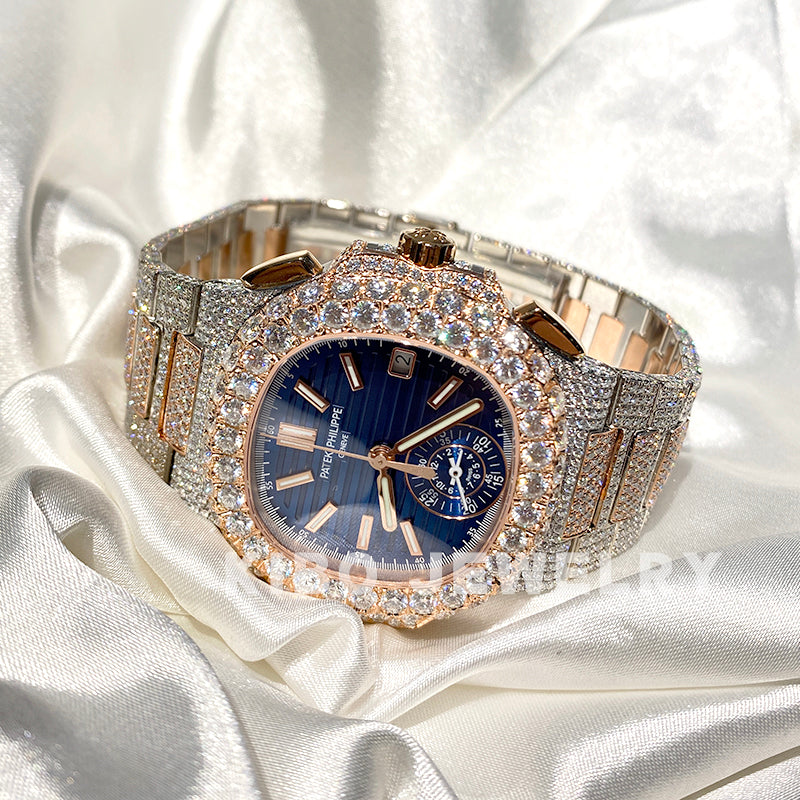 Iced out clearance two tone patek