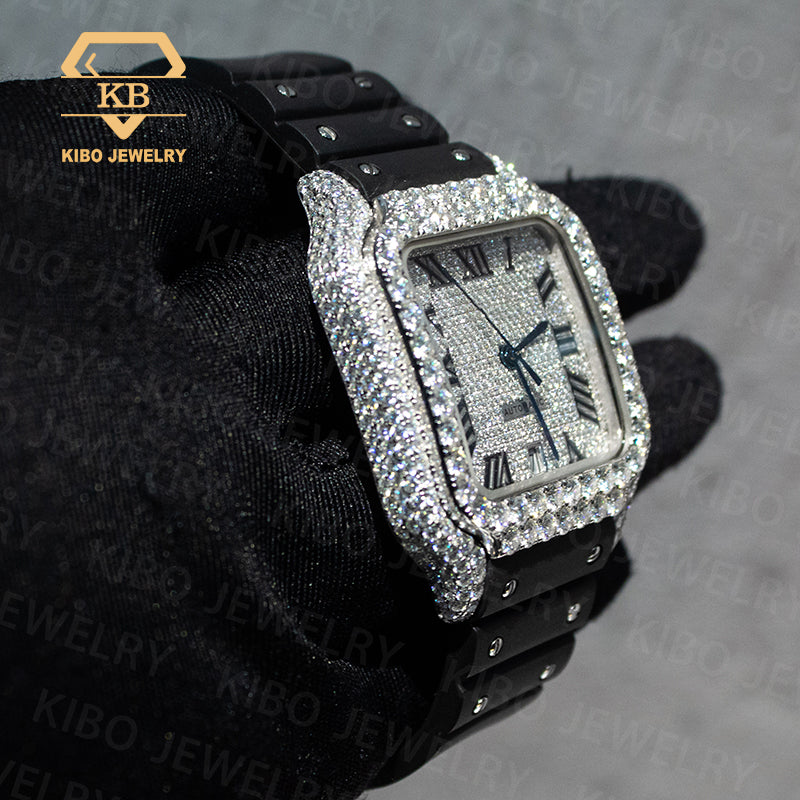 41MM Iced Out Watch Handmade Setting Bust Down VVS Moissanite Watches