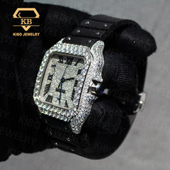 41MM Iced Out Watch Handmade Setting Bust Down VVS Moissanite Watches