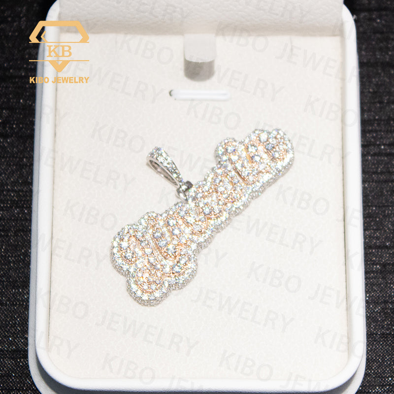 S925 Hip Hop Jewelry Mens Iced Out Letter VVS Moissanite Pendant