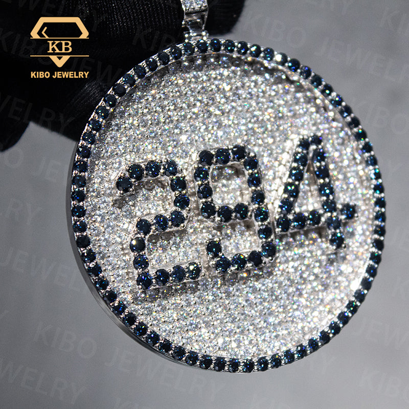 Iced Out Name Custom 925 Silver VVS Hip Hop Letter Moissanite Pendant For Rapper