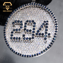 Iced Out Name Custom 925 Silver VVS Hip Hop Letter Moissanite Pendant For Rapper