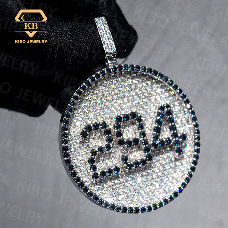 Iced Out Name Custom 925 Silver VVS Hip Hop Letter Moissanite Pendant For Rapper