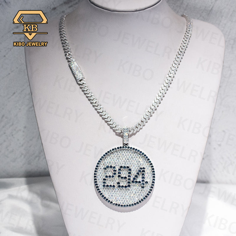 Iced Out Name Custom 925 Silver VVS Hip Hop Letter Moissanite Pendant For Rapper