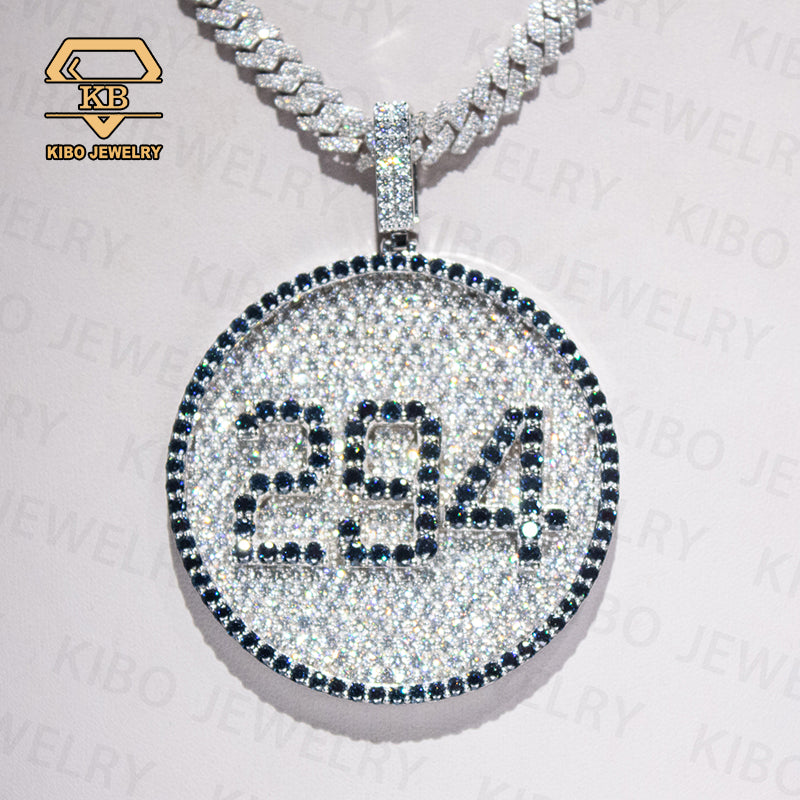 Iced Out Name Custom 925 Silver VVS Hip Hop Letter Moissanite Pendant For Rapper