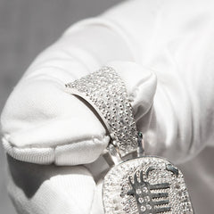 hip hop 925 silvervvs moissanite custom iced out pendant for men