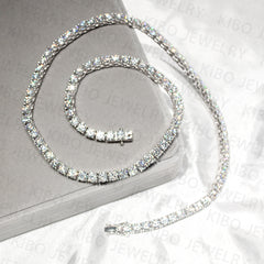 S925 tennis chain moissanite 5mm def vvs diamond moissanite tennis chain