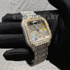 D Color VVS Iced Out Watch Moissanite Diamond Hip Hop Watch