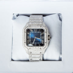 Iced out jewellery 41MM Mens Iced Out Moissanite hip hop watch