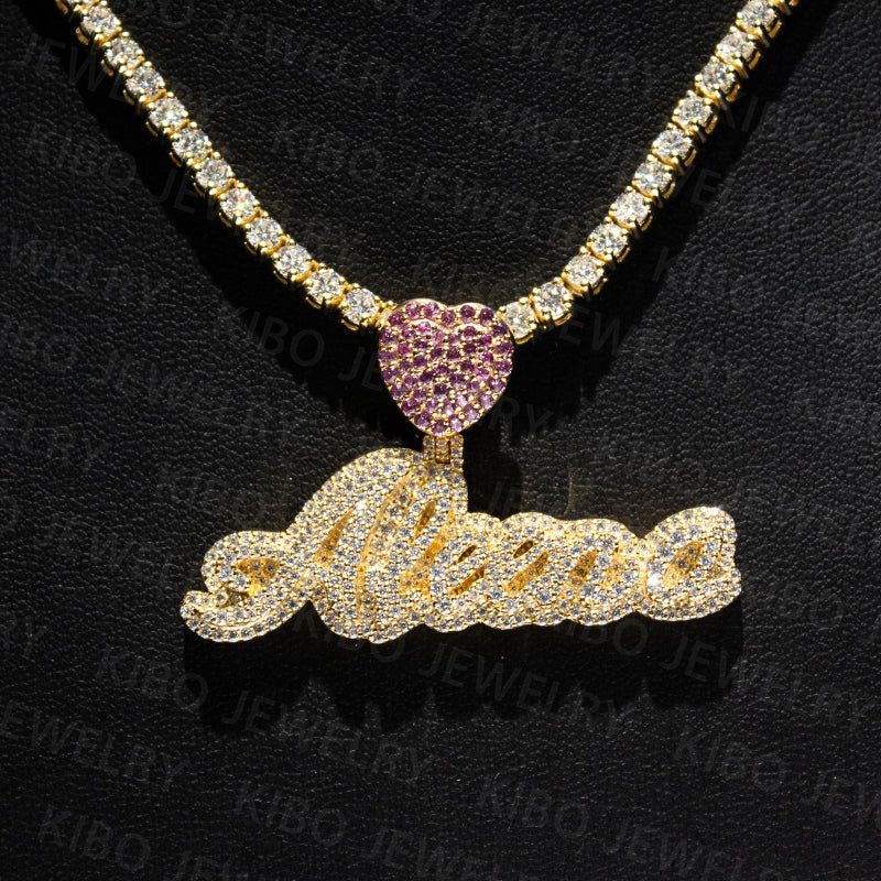 Custom Vvs Iced Out Moissanite Diamond 3D Hip Hop Style Silver Rapper Pendants