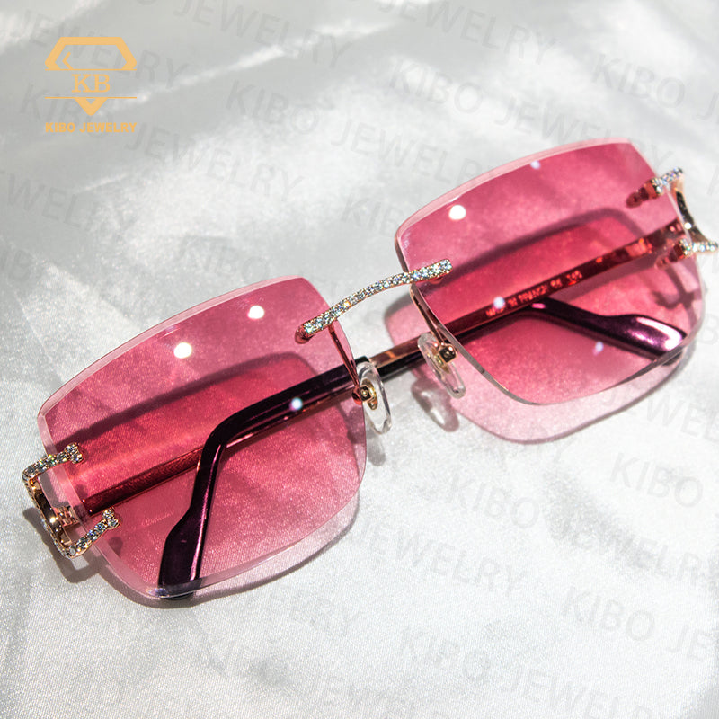 Hot Selling Iced Out Big C Moissanite Hip Hop SunGlasses Mens