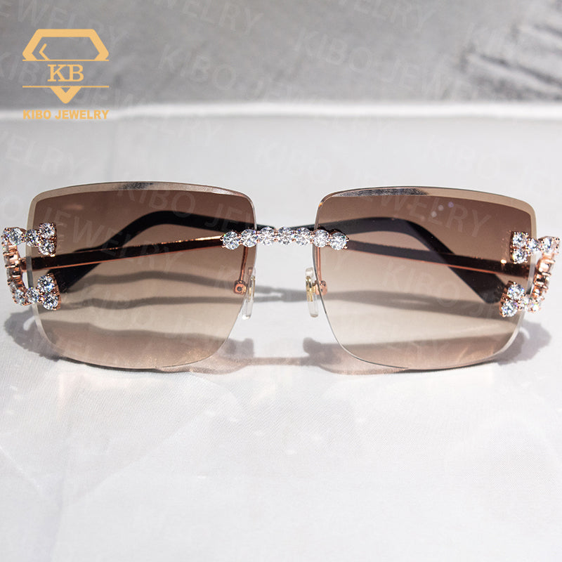 Luxury Big C Iced Out Moissanite Diamond Iced Out Sunglasses