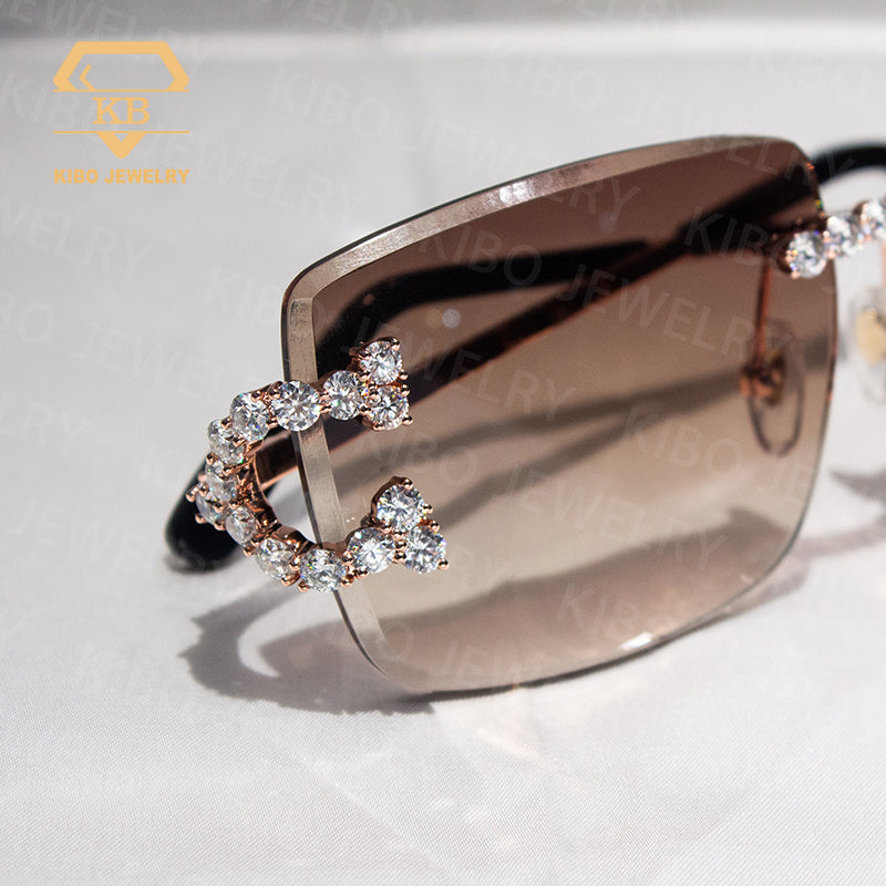 Luxury Big C Iced Out Moissanite Diamond Iced Out Sunglasses