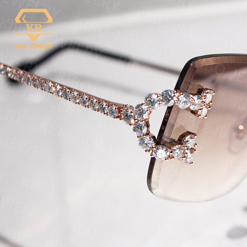 Luxury Big C Iced Out Moissanite Diamond Iced Out Sunglasses