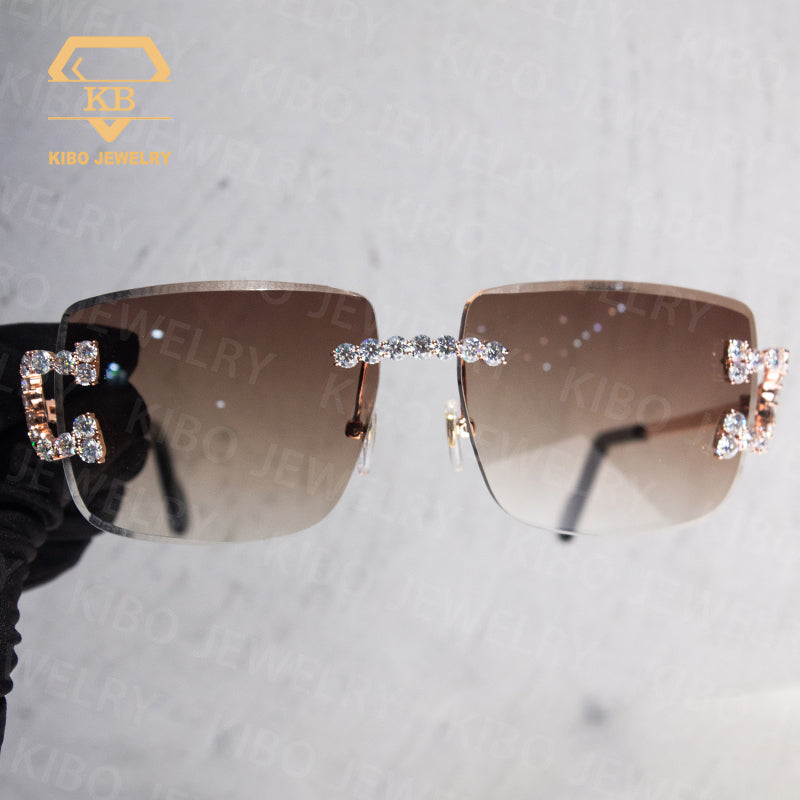 Luxury Big C Iced Out Moissanite Diamond Iced Out Sunglasses